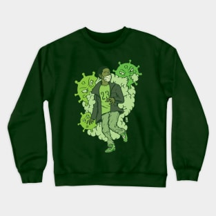 The Virus Waits Crewneck Sweatshirt